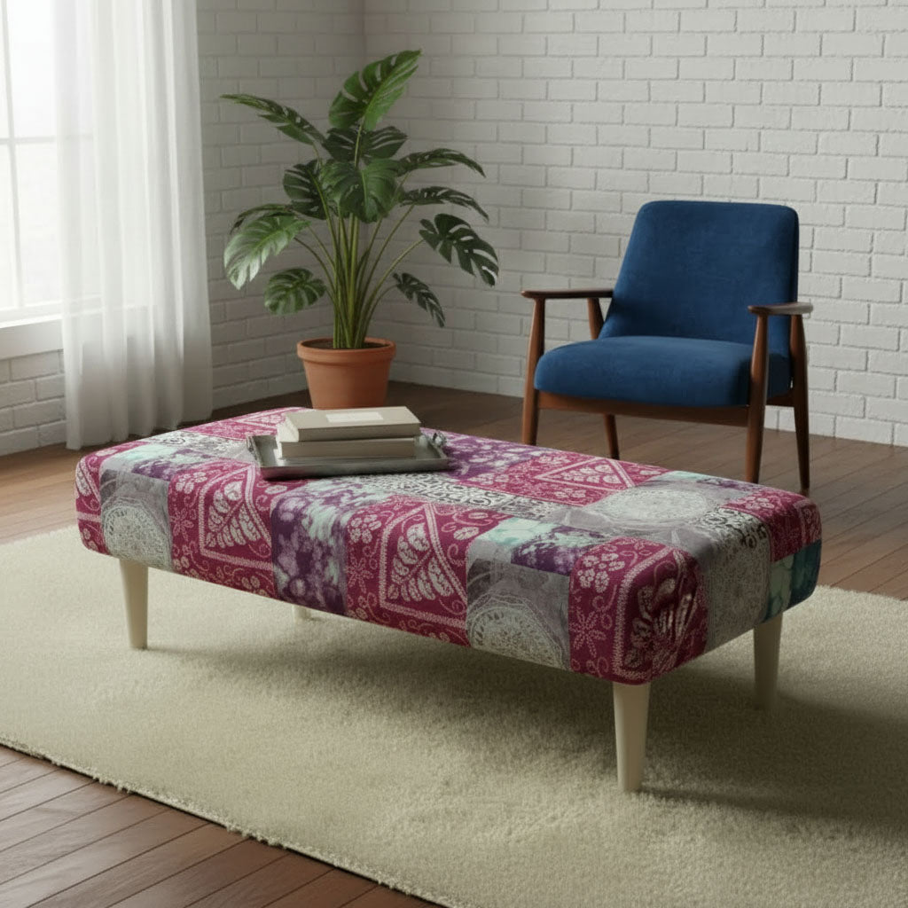 Elegant Patterned Storage Ottoman Trunk UK Craftsmanship - ISTOOLS