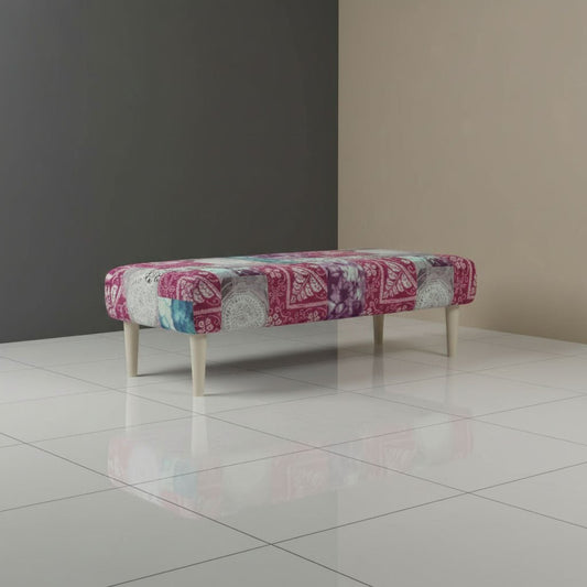 Elegant Patterned Storage Ottoman Trunk UK Craftsmanship - ISTOOLS