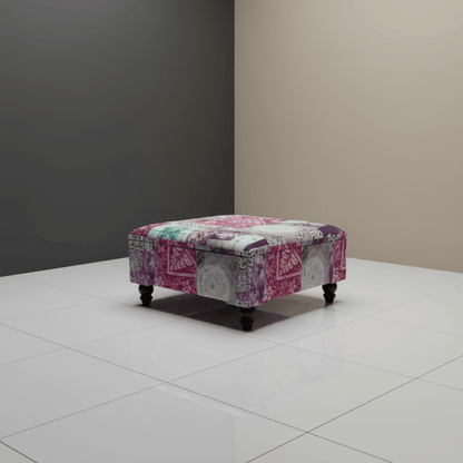 Elegant Plain Texture Storage Ottoman Trunk UK Craftsmanship - ISTOOLS