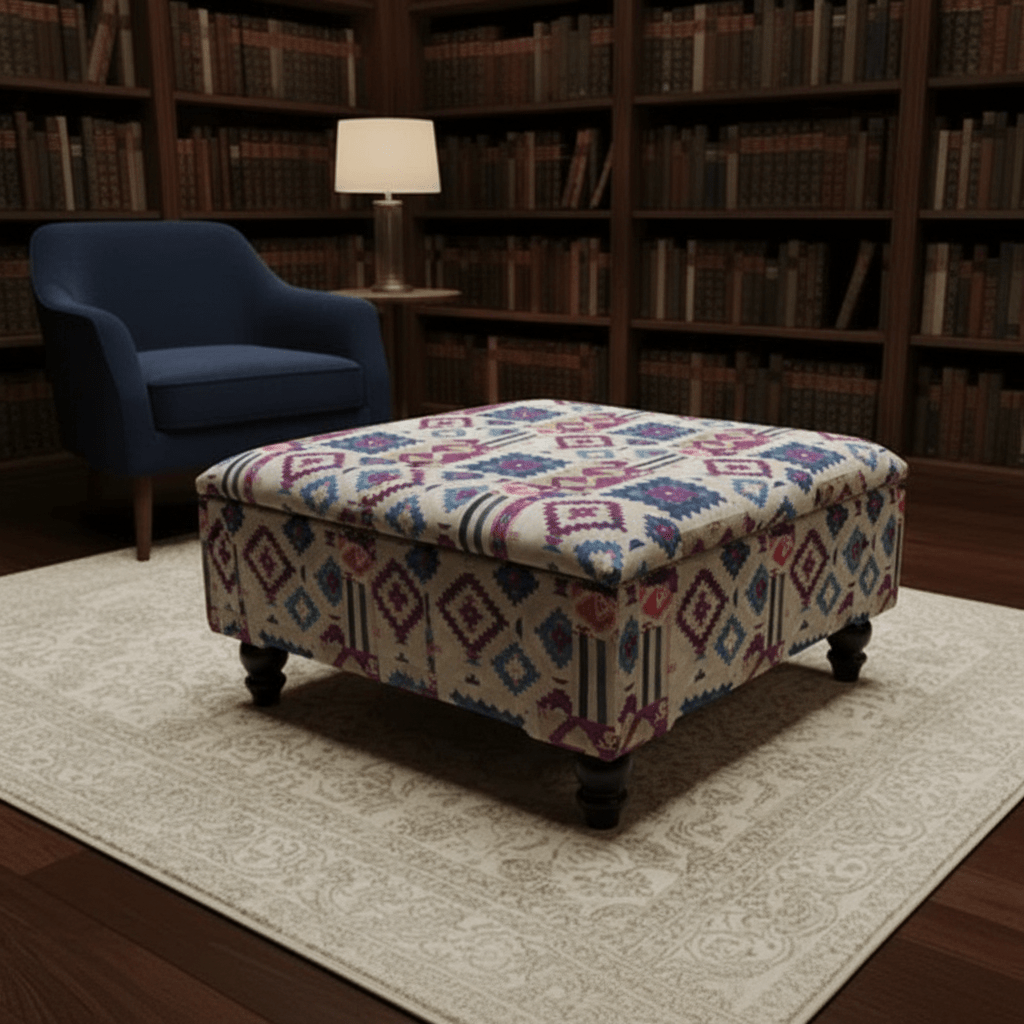 Elegant Plain Tone Storage Trunk Smooth Lid Design - ISTOOLS