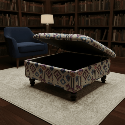 Elegant Plain Tone Storage Trunk Smooth Lid Design - ISTOOLS
