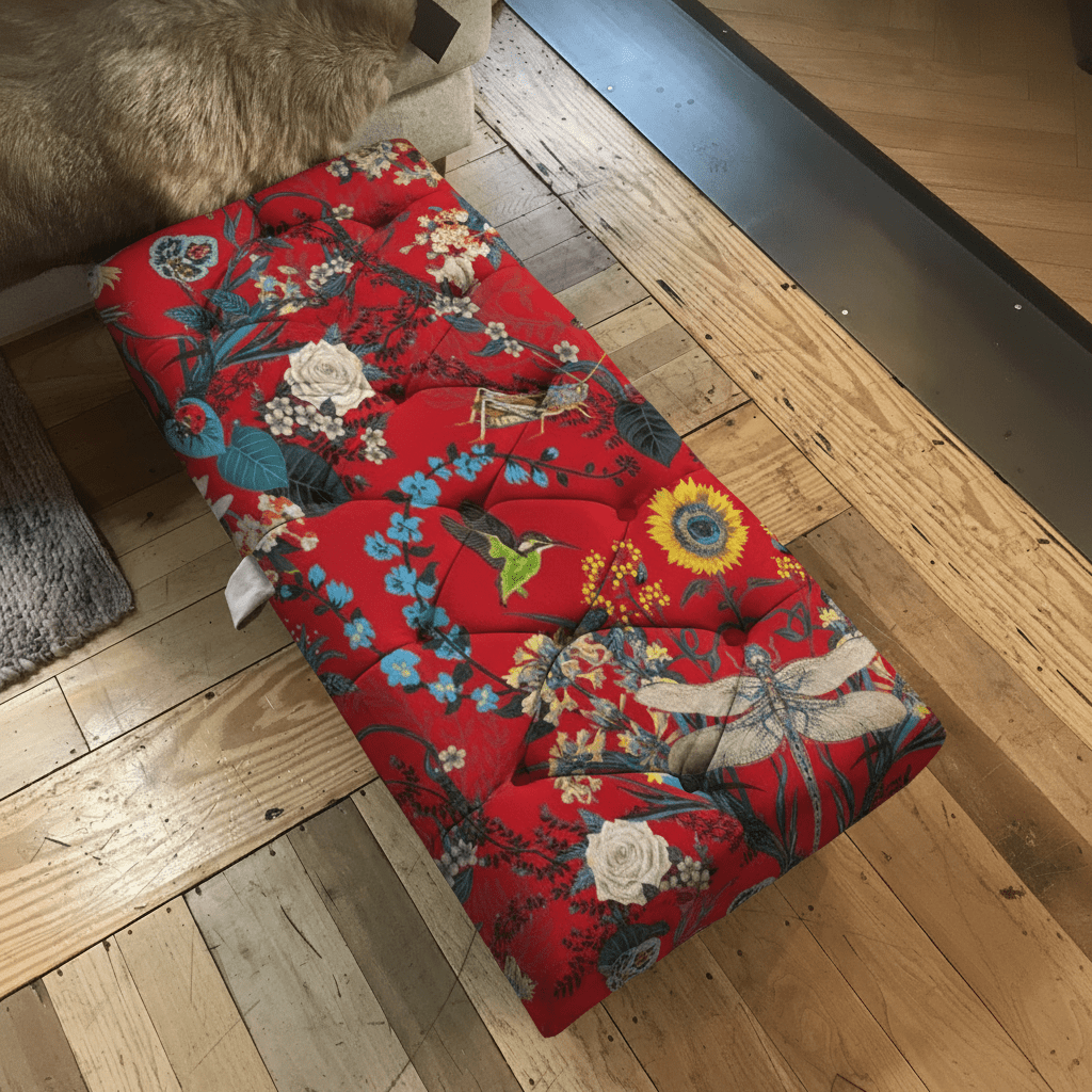 Elegant Tufted Rectangular Hallway Storage Bench bec - ISTOOLS