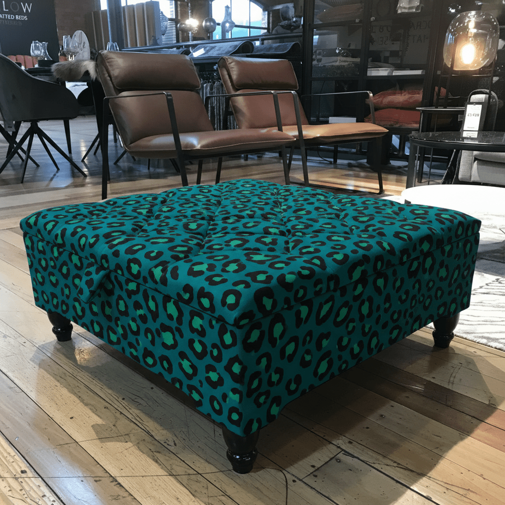 Elegantly Crafted Square Ottoman Bench Tufted Style bec - ISTOOLS