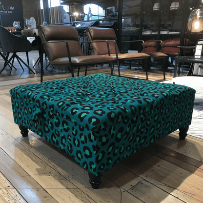 Elegantly Crafted Square Ottoman Bench Tufted Style bec - ISTOOLS