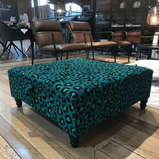 Elegantly Crafted Square Ottoman Bench Tufted Style bec - ISTOOLS