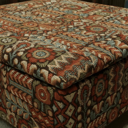 Expressive Multi - Toned Accent Table | Large Storage Ottoman & Coffee Table – Modern Interior UK - ISTOOLS