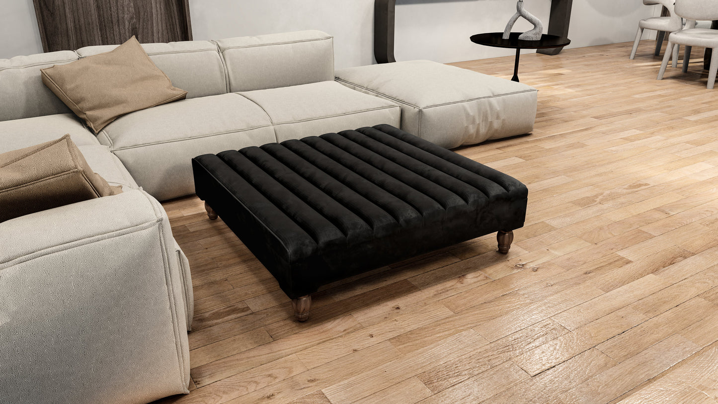Extra large line panel square coffee table - ISTOOLS