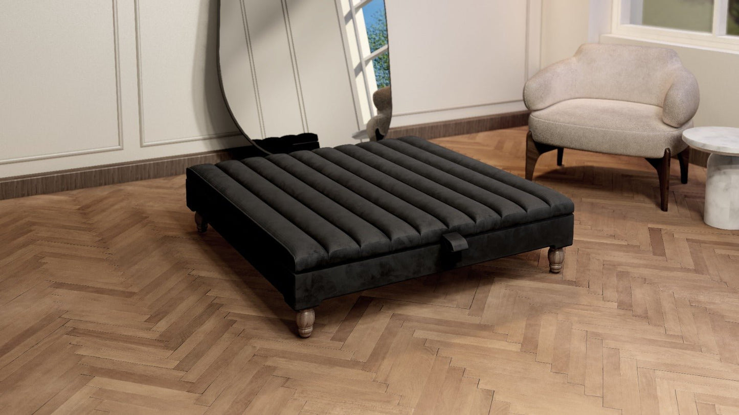 Extra large line panel square coffee table - ISTOOLS