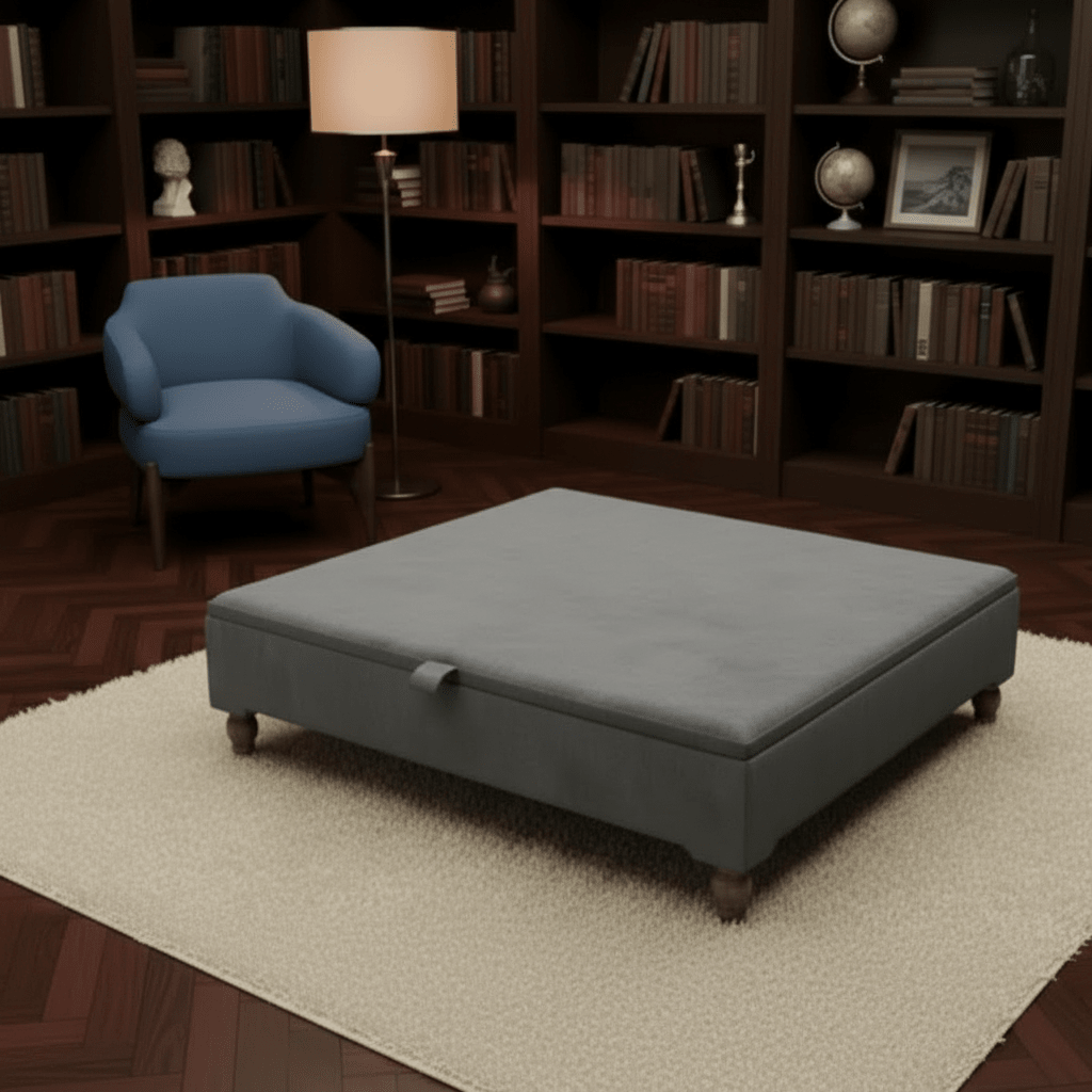 Extra Large Square Coffee Table – ISTOOLS Modern Plain Top UK - ISTOOLS