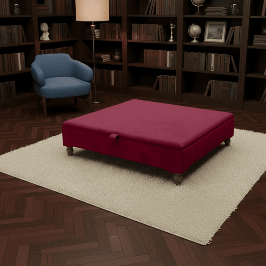 Extra Large Square Coffee Table – ISTOOLS Modern Plain Top UK - ISTOOLS