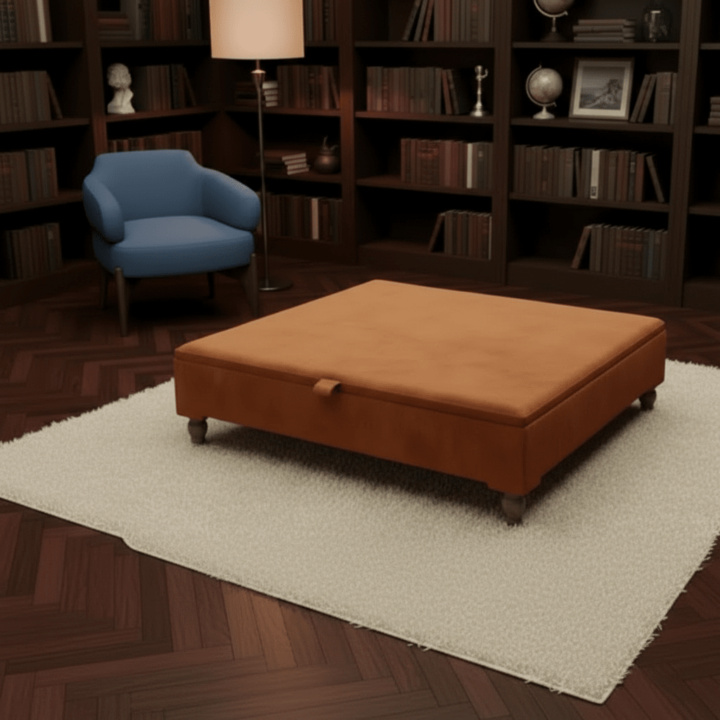 Extra Large Square Coffee Table – ISTOOLS Modern Plain Top UK - ISTOOLS