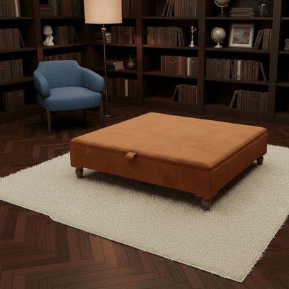 Extra Large Square Coffee Table – ISTOOLS Modern Plain Top UK - ISTOOLS