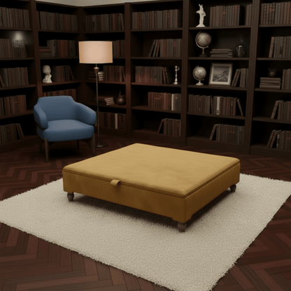 Extra Large Square Coffee Table – ISTOOLS Modern Plain Top UK - ISTOOLS