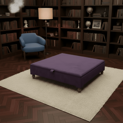 Extra Large Square Coffee Table – ISTOOLS Modern Plain Top UK - ISTOOLS