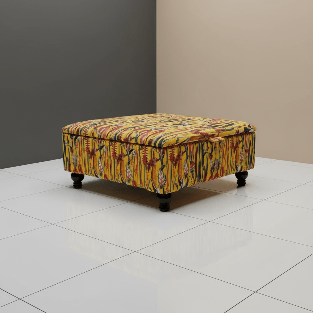 Extra Large Square Storage Bench – Deep Hidden Compartment for Living Room, Coffee Table, and Centrepiece - ISTOOLS