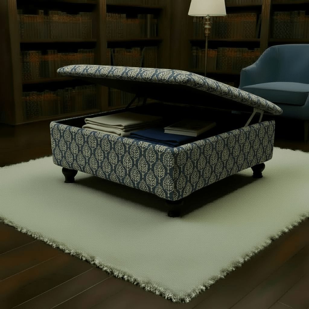Family Room Board Game Table – Large Storage Ottoman & Soft Edge Bench - ISTOOLS