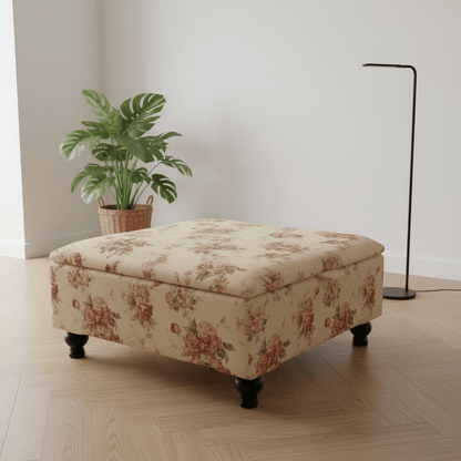 Flat Top Square Ottoman Table – Designer Living Room Centrepiece with Storage UK - ISTOOLS