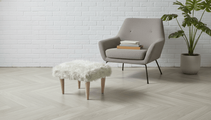 Fluffy Teddy Footrest Pouffe – Handmade Plush Velvet Footstool for Cozy Living - ISTOOLS