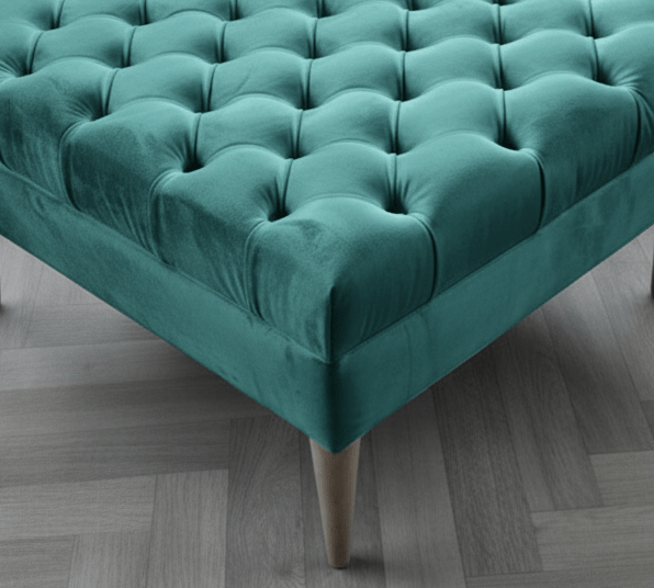 Multi-Functional Green Footstool Bench – Coffee Table and Extra Seating - ISTOOLS