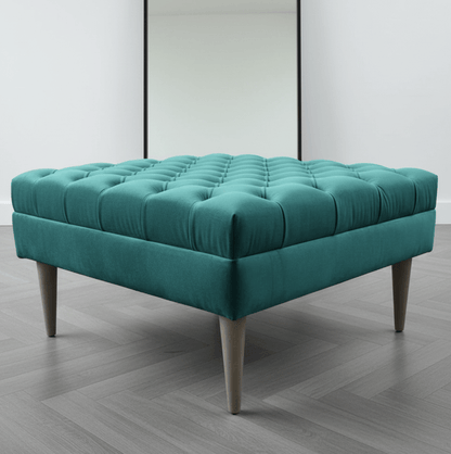Buttoned Chesterfield Bench in Green – Stylish Home Furniture for Apartments - ISTOOLS