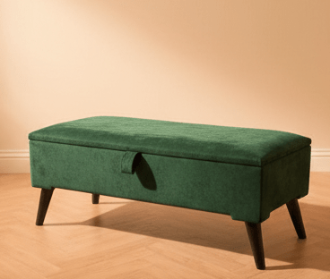 Luxury Upholstered Ottoman Footrest for Living Room - ISTOOLS