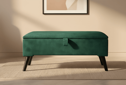 Button-Tufted Chesterfield Ottoman Seat Bench - ISTOOLS