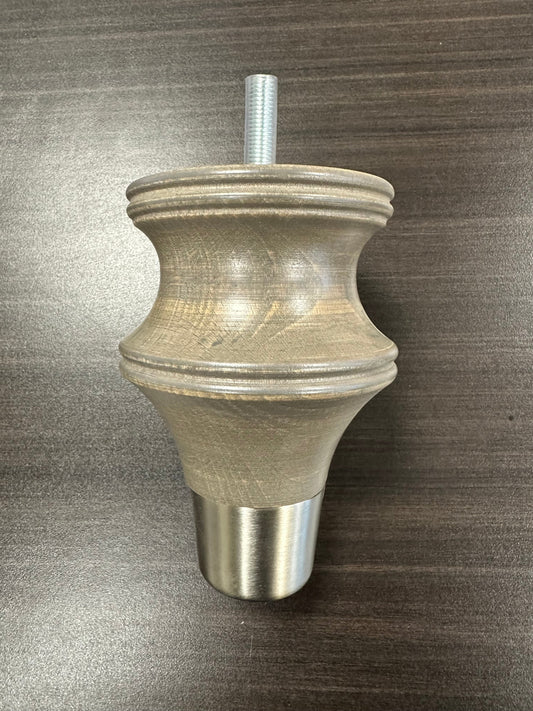 Grey wooden leg silver cap - ISTOOLS