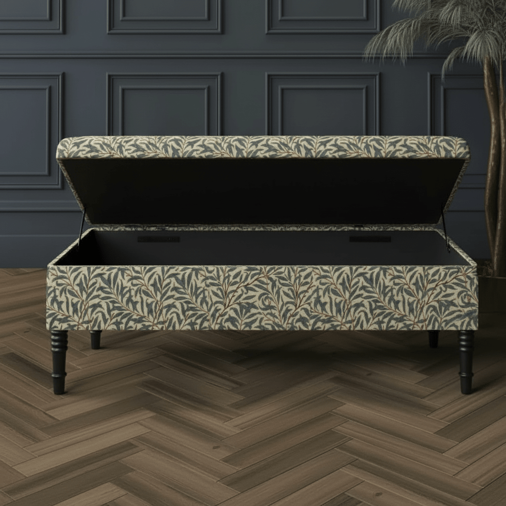 Hand - Upholstered Blanket Box Smooth Top Contemporary Aesthetic - ISTOOLS