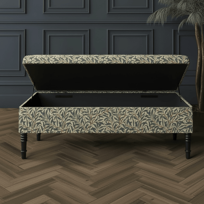 Hand - Upholstered Blanket Box Smooth Top Contemporary Aesthetic - ISTOOLS
