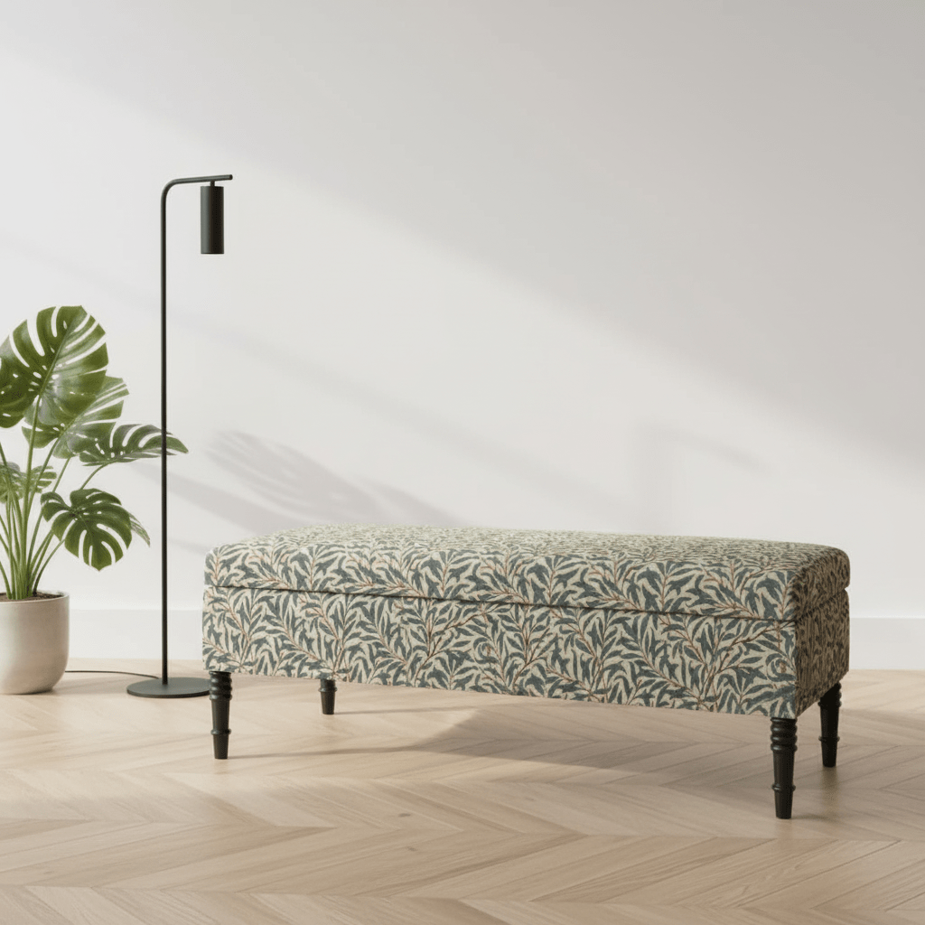 Hand - Upholstered Blanket Box Smooth Top Contemporary Aesthetic - ISTOOLS