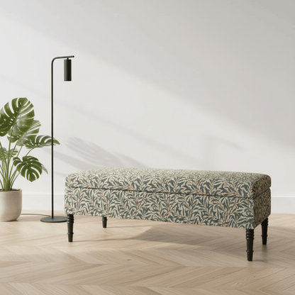Hand - Upholstered Blanket Box Smooth Top Contemporary Aesthetic - ISTOOLS