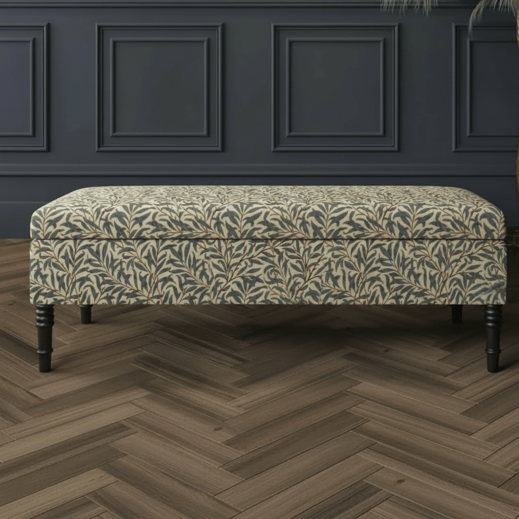 Hand - Upholstered Blanket Box Smooth Top Contemporary Aesthetic - ISTOOLS