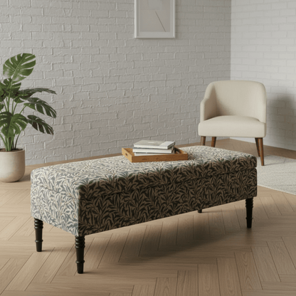 Hand - Upholstered Blanket Box Smooth Top Contemporary Aesthetic - ISTOOLS