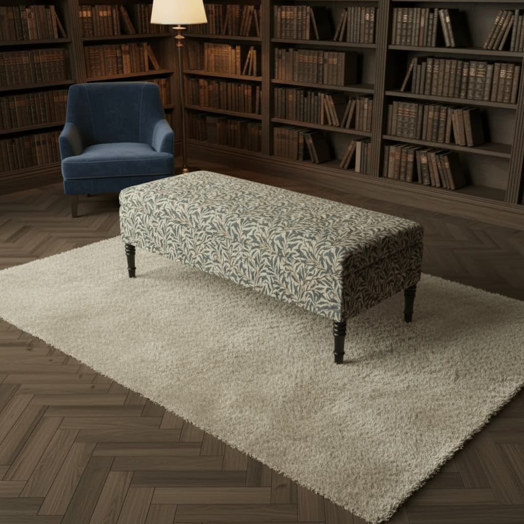 Hand - Upholstered Blanket Box Smooth Top Contemporary Aesthetic - ISTOOLS
