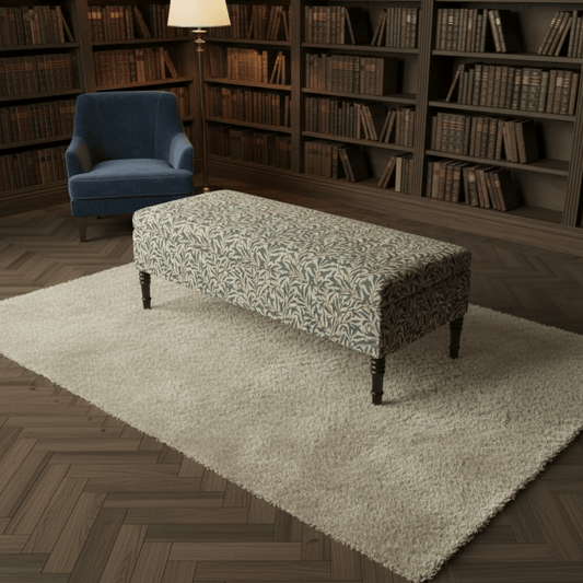 Hand - Upholstered Blanket Box Smooth Top Contemporary Aesthetic - ISTOOLS