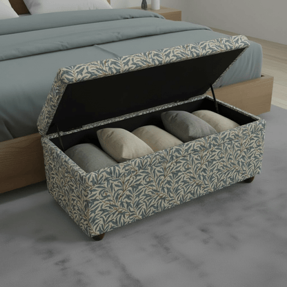 Hand - Upholstered Hallway Storage Bench Contemporary Motif` - ISTOOLS
