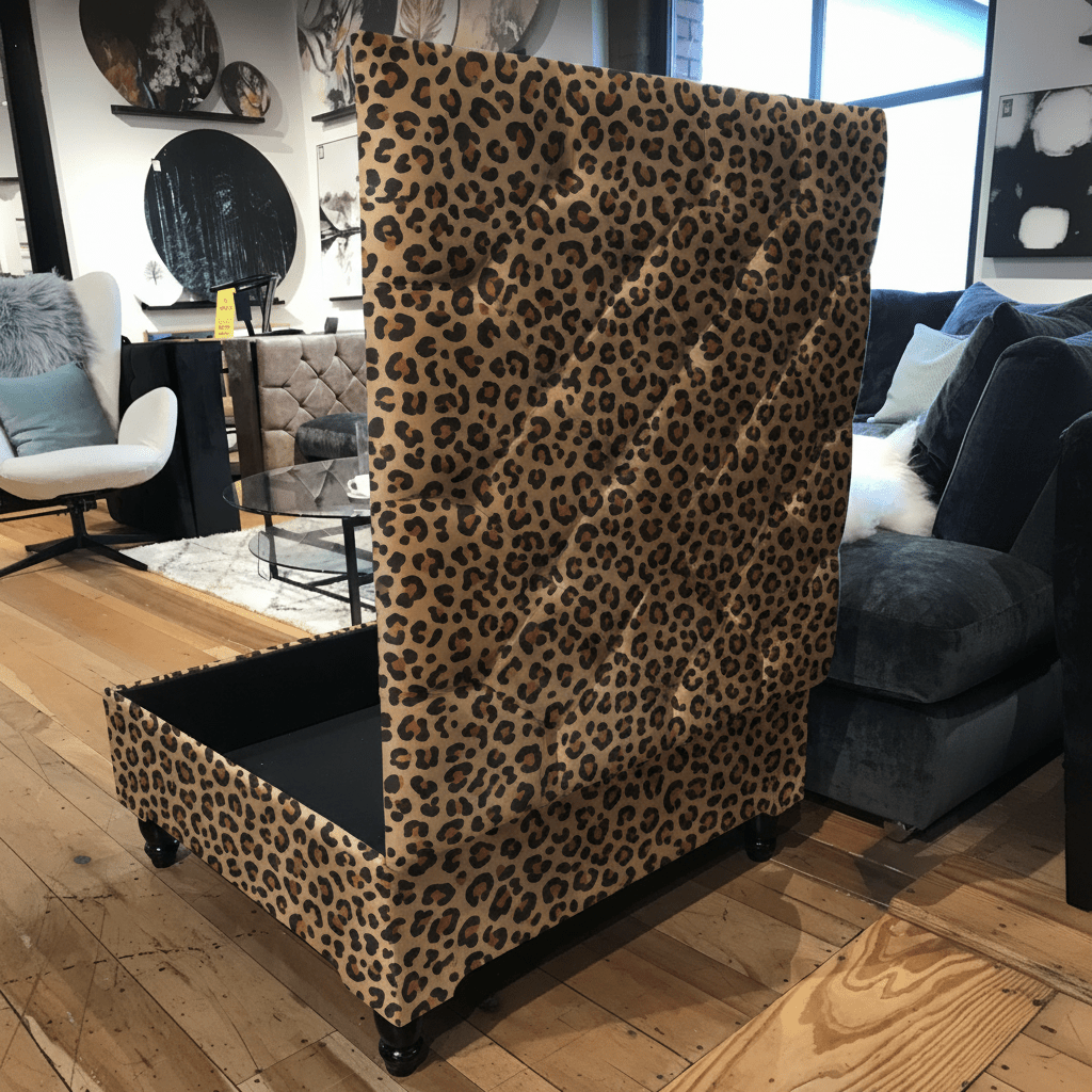 Hand - Upholstered Square Storage Box Buttoned Detail bec - ISTOOLS