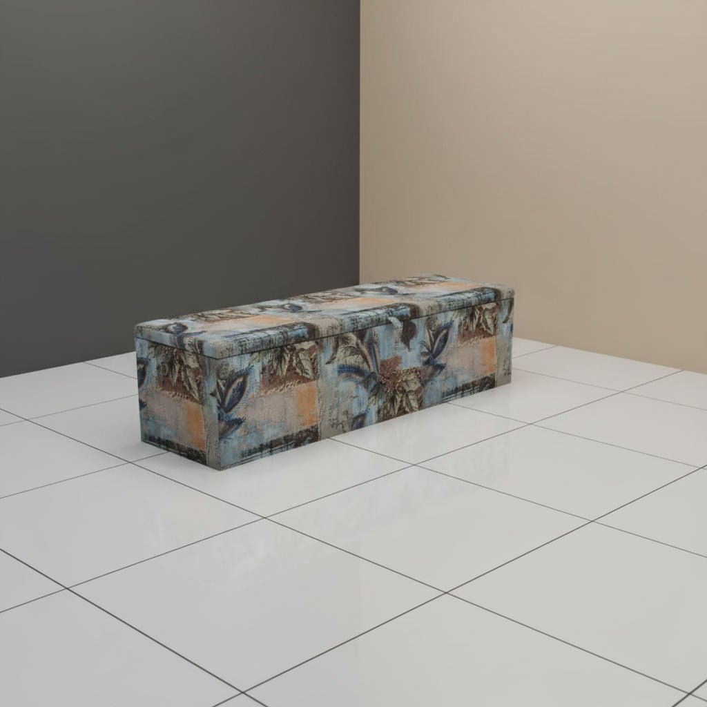 Handcrafted Bedroom End of Bed Storage Artistic Motif UK - ISTOOLS