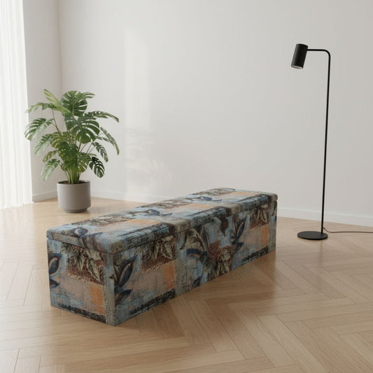 Handcrafted Bedroom End of Bed Storage Artistic Motif UK - ISTOOLS