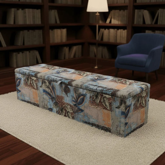Handcrafted Bedroom End of Bed Storage Artistic Motif UK - ISTOOLS