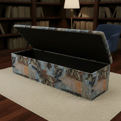 Handcrafted Bedroom End of Bed Storage Artistic Motif UK - ISTOOLS