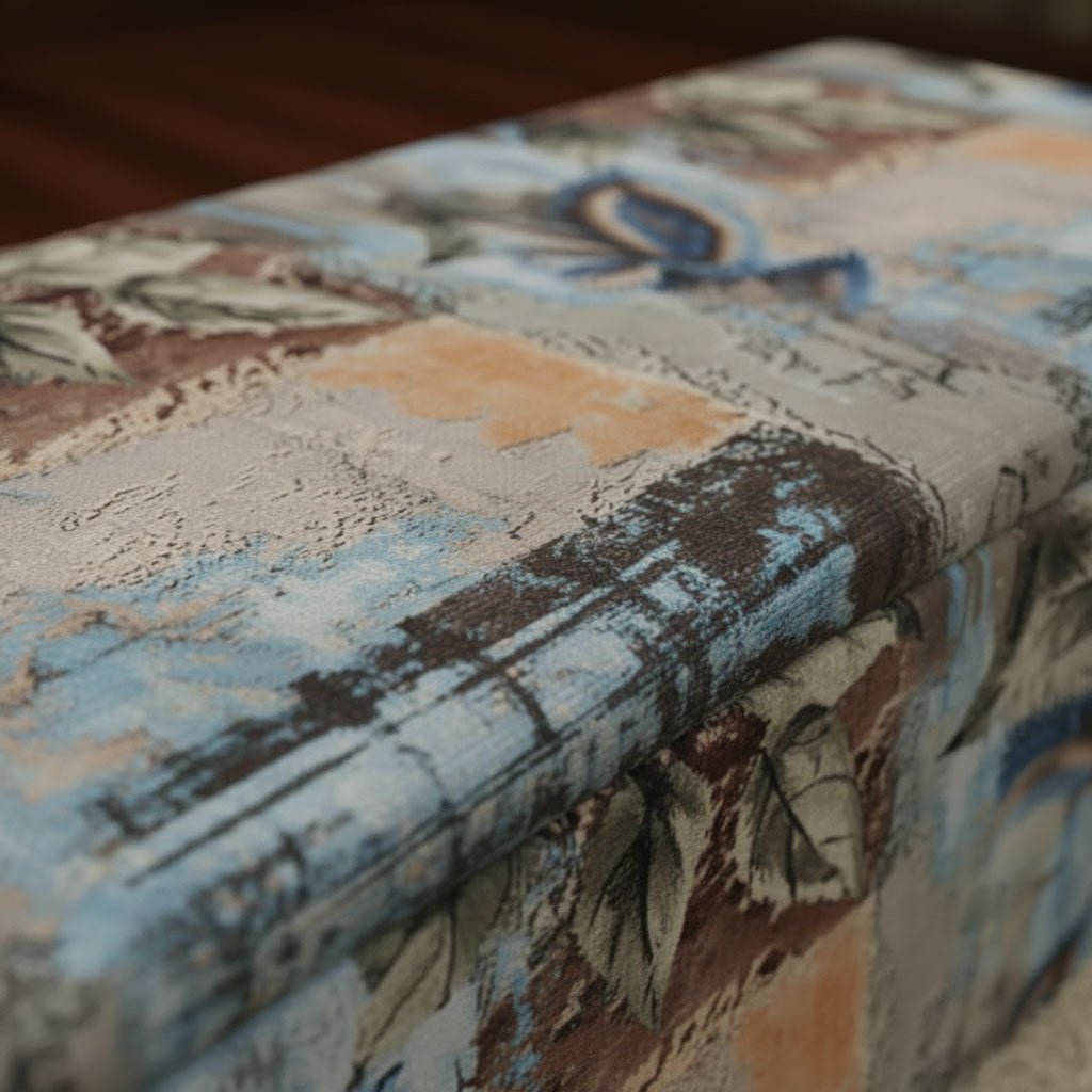 Handcrafted Bedroom End of Bed Storage Artistic Motif UK - ISTOOLS