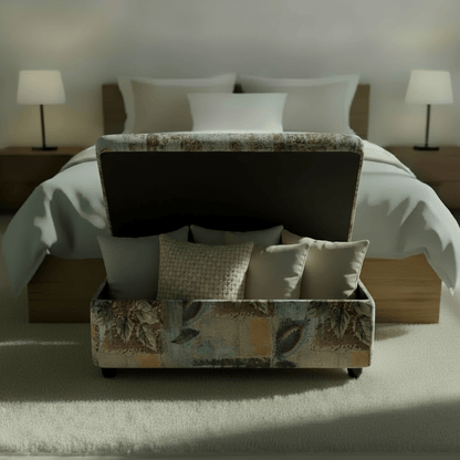 Handcrafted Bedroom Storage Box Smooth Lid Aesthetic - ISTOOLS