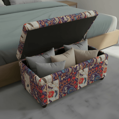 Handcrafted Bedroom Storage Ottoman Expressive Aesthetic - ISTOOLS