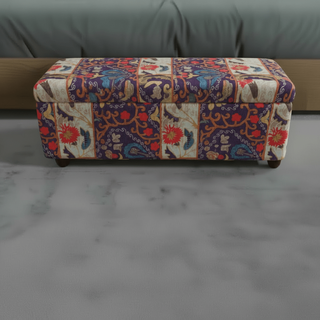 Handcrafted Bedroom Storage Ottoman Expressive Aesthetic - ISTOOLS