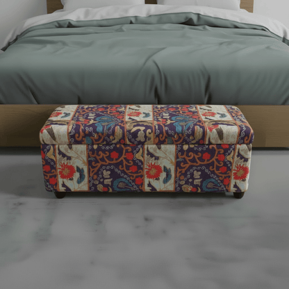 Handcrafted Bedroom Storage Ottoman Expressive Aesthetic - ISTOOLS