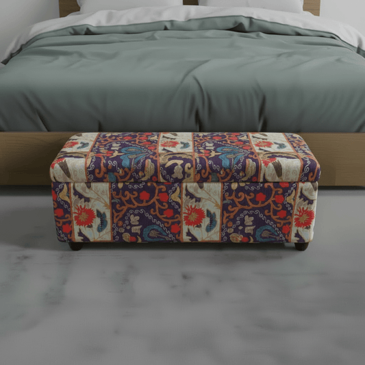 Handcrafted Bedroom Storage Ottoman Expressive Aesthetic - ISTOOLS