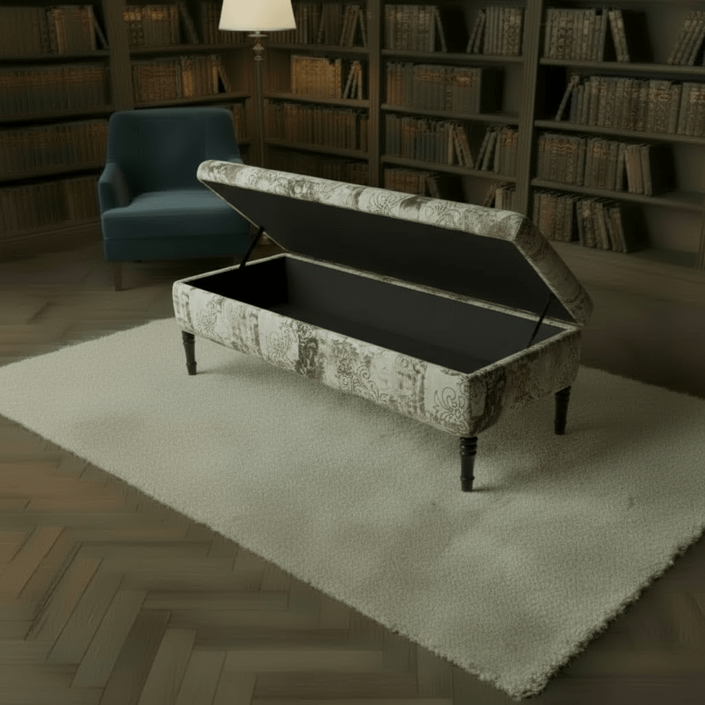 Handcrafted Lounge Centrepiece Bench Multi - Toned Designer Finish - ISTOOLS
