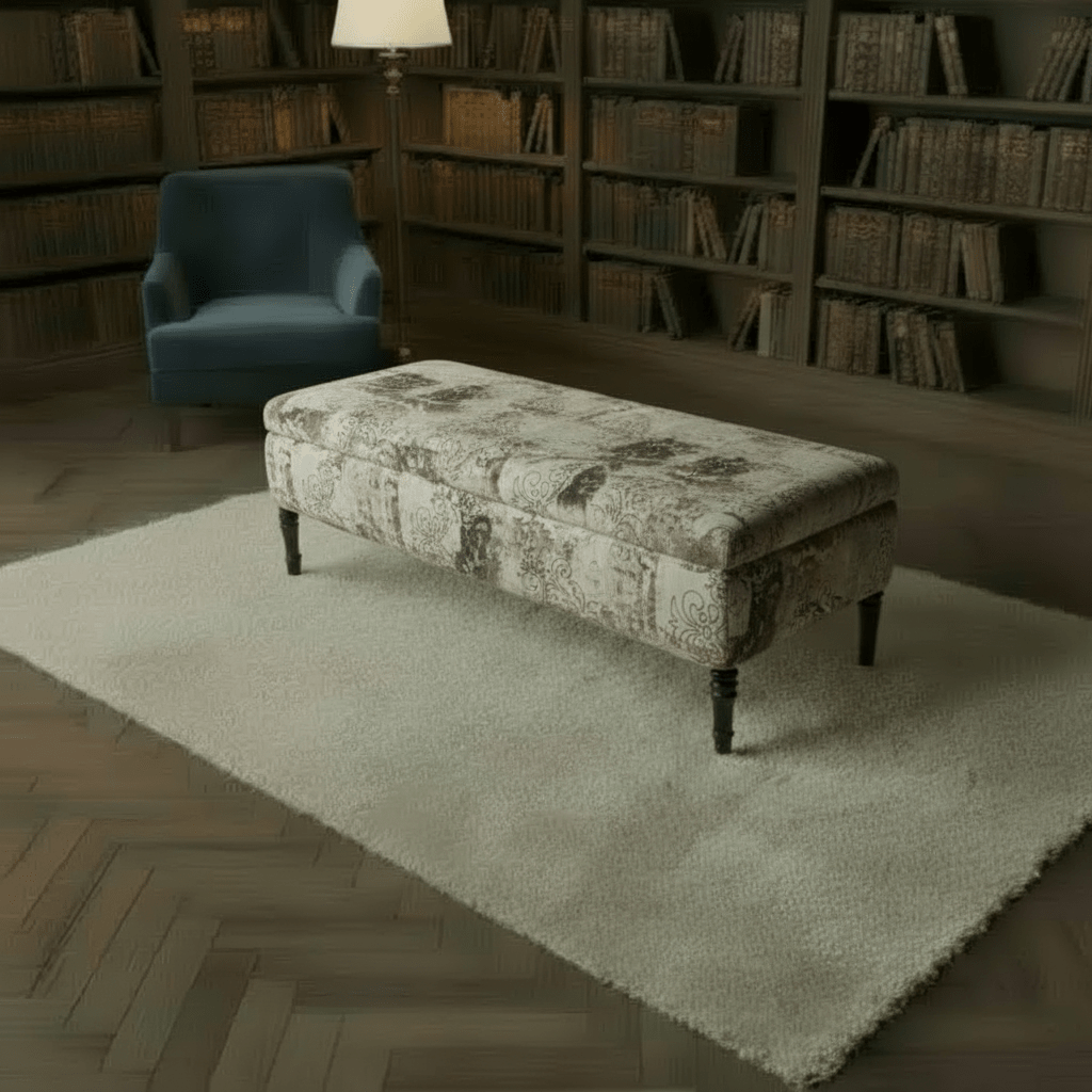 Handcrafted Lounge Centrepiece Bench Multi - Toned Designer Finish - ISTOOLS
