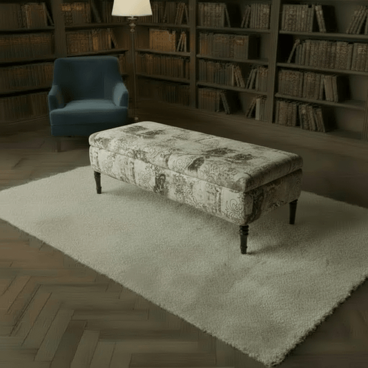 Handcrafted Lounge Centrepiece Bench Multi - Toned Designer Finish - ISTOOLS